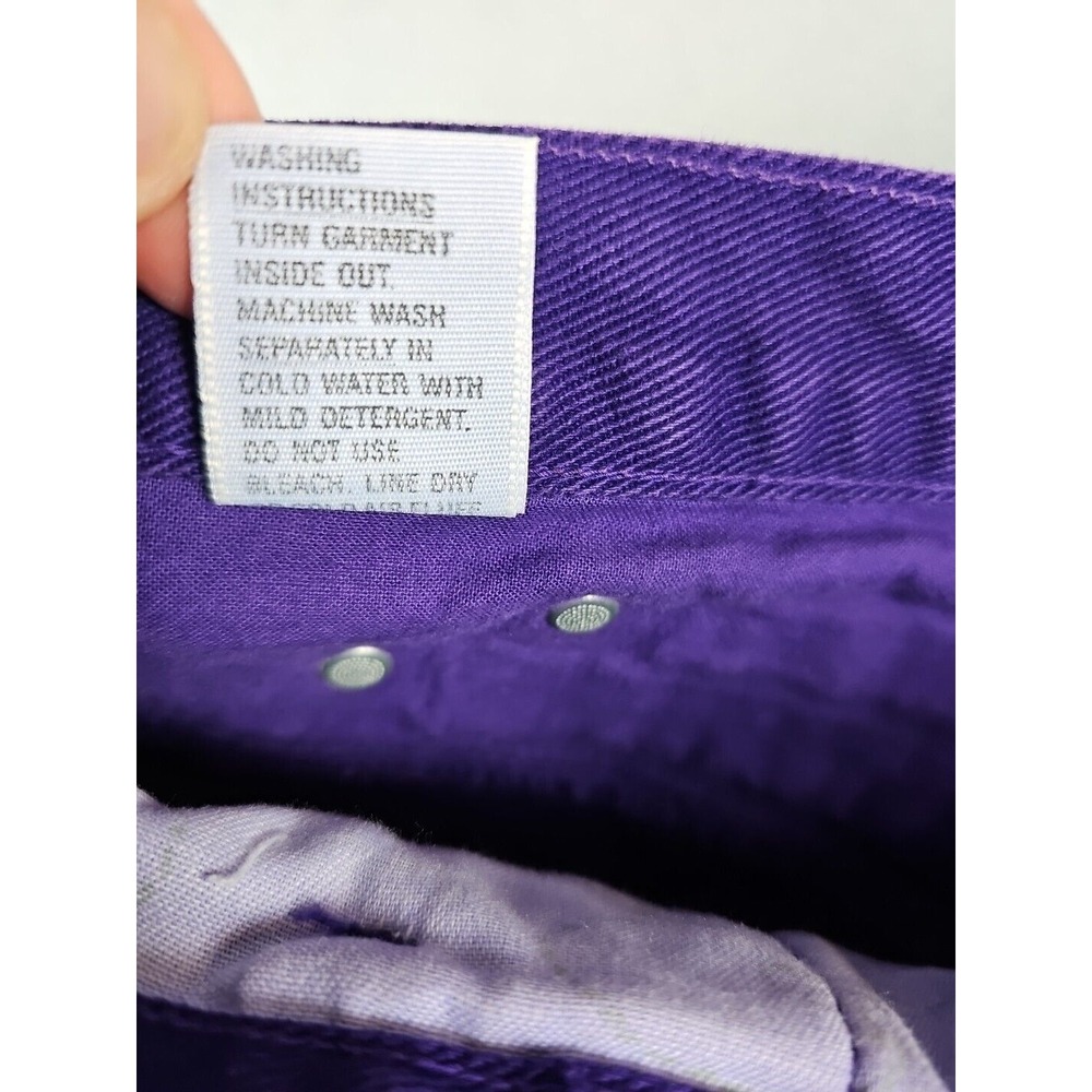 Roper Women's 13/14 28x29 Western Bareback Jeans Purple High Rise Mom Cowgirl - Picture 10 of 15